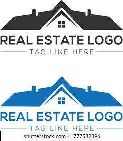 Diseño del logotipo del vector inmobiliario