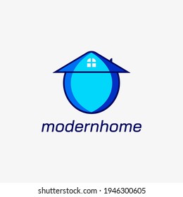 Real Estate vector logo design template. modern home logo