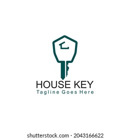 Real estate vector logo design element, key, house, house