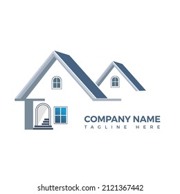 Diseño del logotipo de vectores inmobiliarios