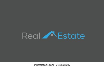 Diseño del logotipo del vector inmobiliario