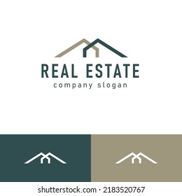 Real estate vector logo design