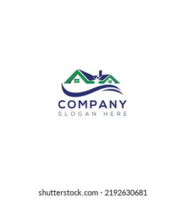 Real estate vector logo design