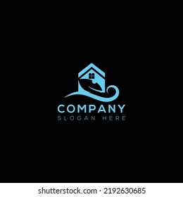 Real estate vector logo design
