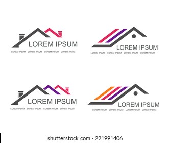 Real Estate vector logo design template. House abstract concept icon. - Shutterstock ID 221991406