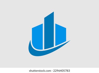 Plantilla de diseño de logotipo de vectores inmobiliarios