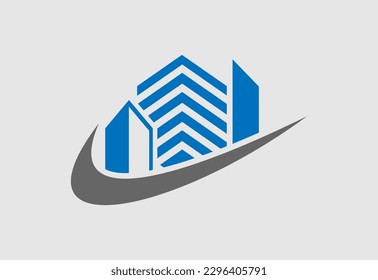 Real estate vector logo design template