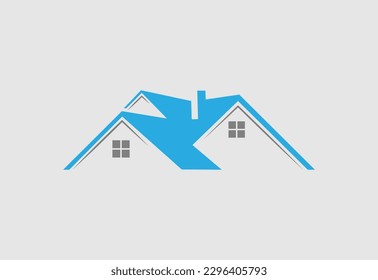 Real estate vector logo design template