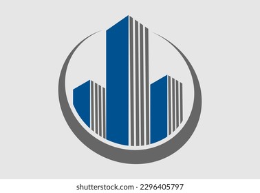 Real estate vector logo design template