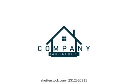 Real Estate vector logo design template. House abstract concept icon.