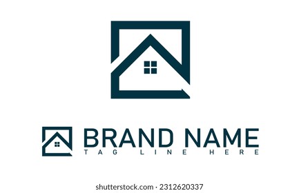 Real Estate vector logo design template. House abstract concept icon.