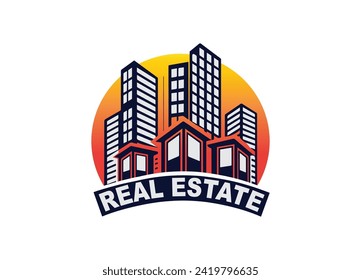 Diseño del logotipo de vectores inmobiliarios.  Logotipo de la empresa inmobiliaria, arte del logotipo del vector del hogar moderno, plantilla de diseño del logotipo de construcción Pro Vector. diseñoDeNegocio 
