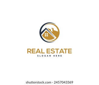 Immobilien Vektorgrafik Logo Design Icon Vorlage.