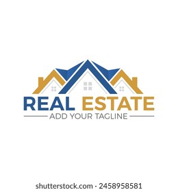 Real Estate Vector Logo Design Template. Building and Construction Logo Design 
