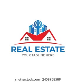 Real Estate Vector Logo Design Template. Building and Construction Logo Design 
