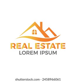 Real Estate Vector Logo Design Template. Building and Construction Logo Design 

