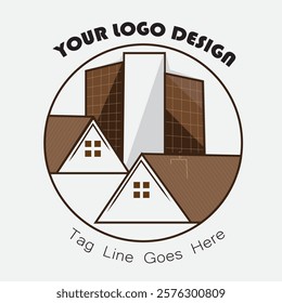 Real estate vector logo design