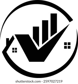Real Estate Vector Logo Design, Logo Real estate Business Trends.