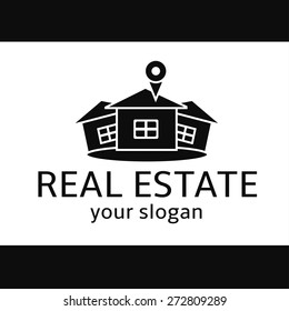 Real estate vector logo design symbol.
