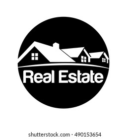 Real Estate vector logo design template. House abstract concept icon. Realty construction architecture symbol.