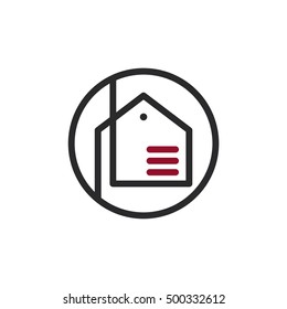 Real Estate vector logo design template. House abstract concept icon.