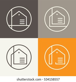 Real Estate vector logo design template. House abstract concept icons.