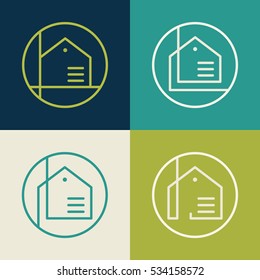 Real Estate vector logo design template. House abstract concept icons.