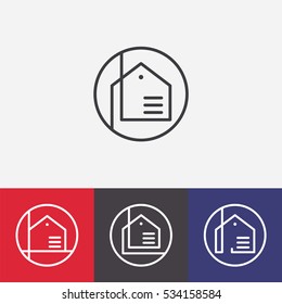 Real Estate vector logo design template. House abstract concept icons.