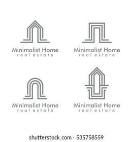 Real estate vector logo design