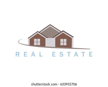 Real Estate vector logo design template. House abstract concept icon
