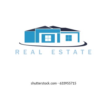Real Estate vector logo design template. House abstract concept icon
