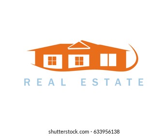 Real Estate vector logo design template. House abstract concept icon
