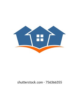 Real Estate vector logo design template. House abstract concept icon