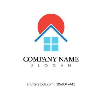 Real estate vector logo Real estate and home buildings logo icons template