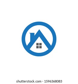 Real estate vector logo. Home or building logo