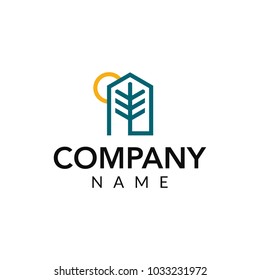 real estate vector logo icon illustration
