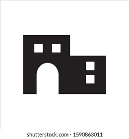 Real estate vector logo icon black color