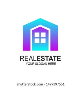 real estate vector logo symbol