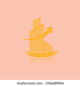 Real Estate Vector Logo Symbol and House Abstract Real Estate Countryside Logo Design Template