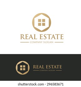 Real Estate  Vector Logo Symbol