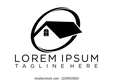 Logo für Immobilien-Vektorgrafik