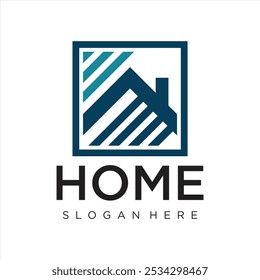Inmobiliaria Vector Logo Plantilla Casa moderna y logotipo de la propiedad