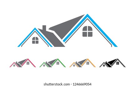 Real estate vector logo template,residential building property 