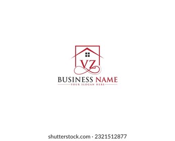 Real Estate VZ zv Business Logo Symbol