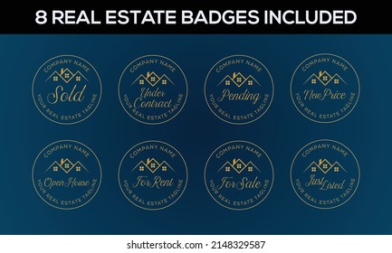 Real Estate Watermarks, Real Estate Badges, Realtor Logo, Sold Watermark, Just Listed Realtor Watermark, Open House Watermark