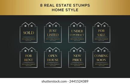 Real Estate Watermarks, Real Estate Badges, Realtor Logo, Sold Watermark, Just Listed Realtor Watermark, Open House Watermark, Real estate stump design