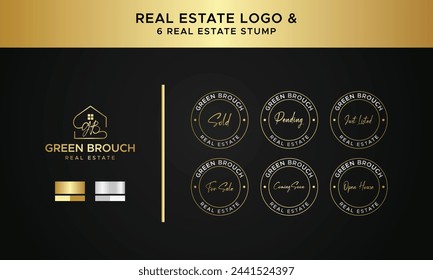 Real Estate Watermarks, Real Estate Badges, Realtor Logo, Sold Watermark, Just Listed Realtor Watermark, Open House Watermark, Real estate stump design