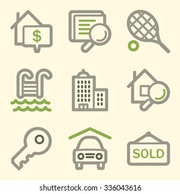 Real estate web icons