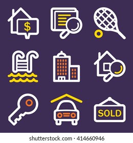 Real estate web icons
