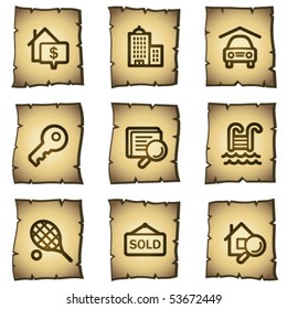 Web-Icons für Immobilien, Papyrus-Serie